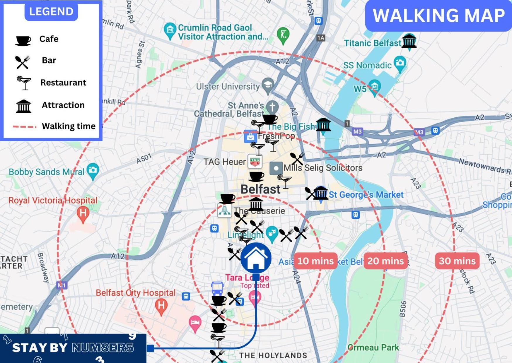 Staybynumbers - Belfast City Centre & Allocated Parking エクステリア 写真